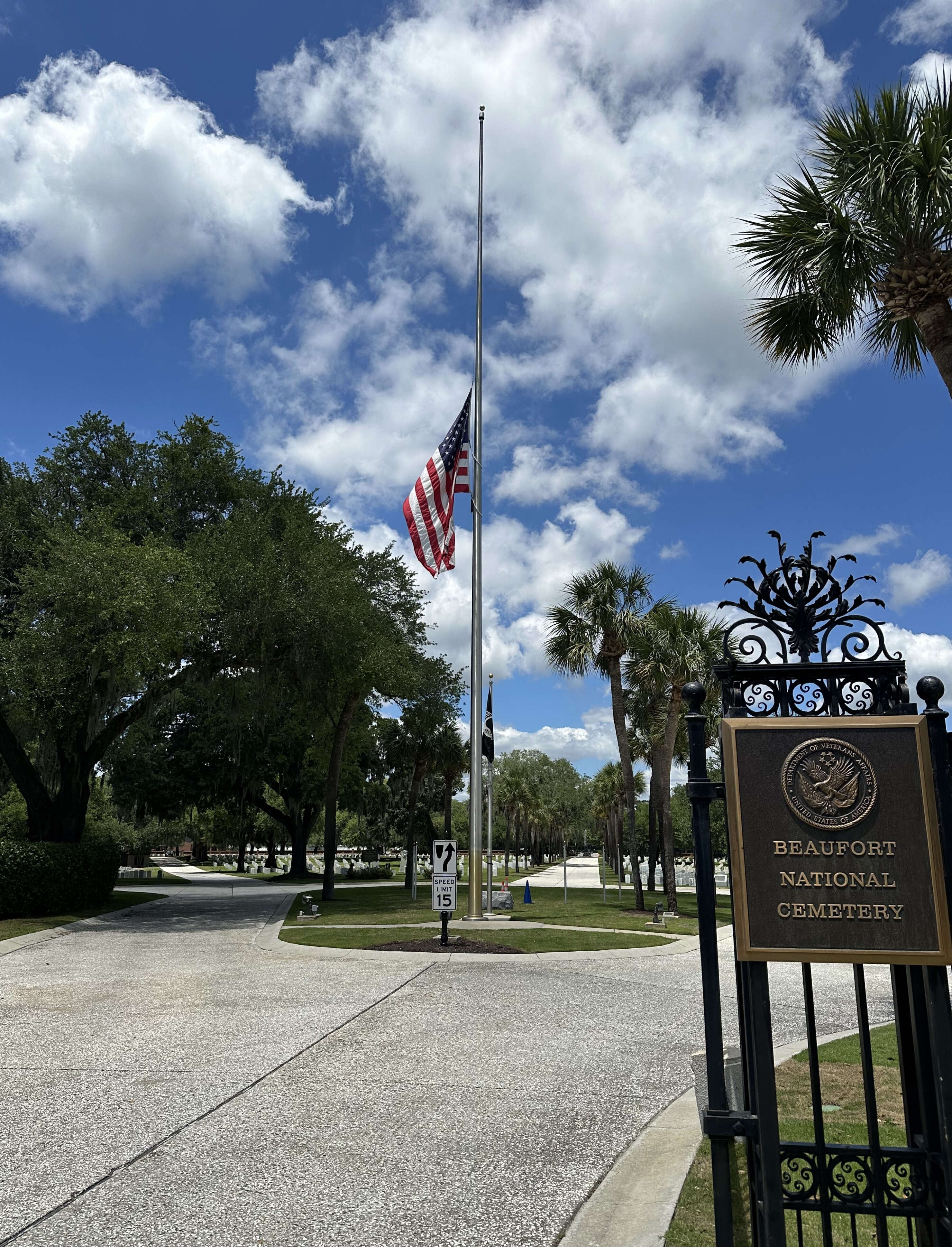 Memorial Day Placing of USA Flags at Beaufort National Cemetery