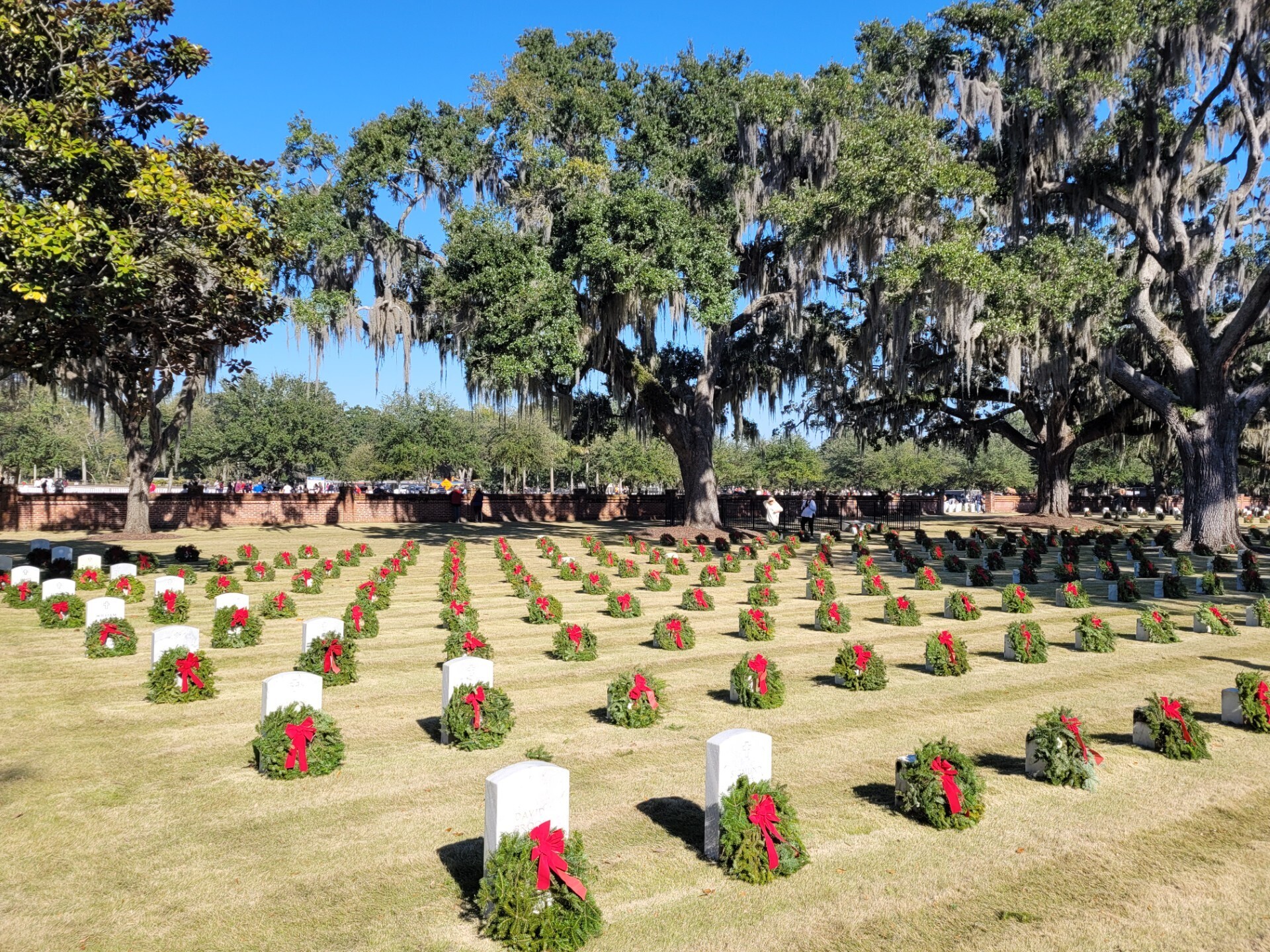 Completion of wreath laying on the graves of US Veterans at Beaufort, SC National Cemetery, December 13, 2025